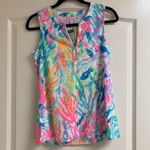 Lilly Pulitzer sleeveless shirt, S NWT